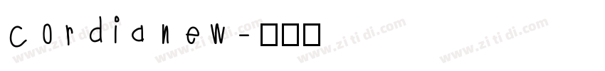 cordia new字体转换
